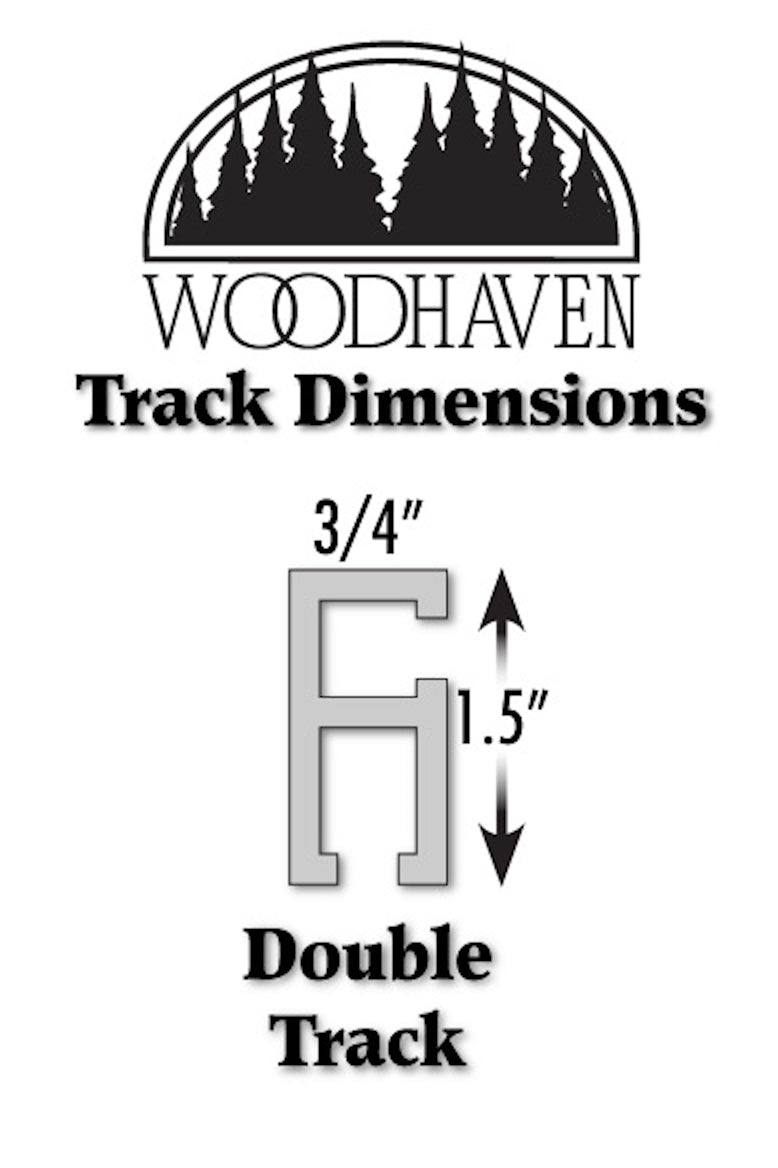 4000 Double Track Aluminum Extrusion - Select Length