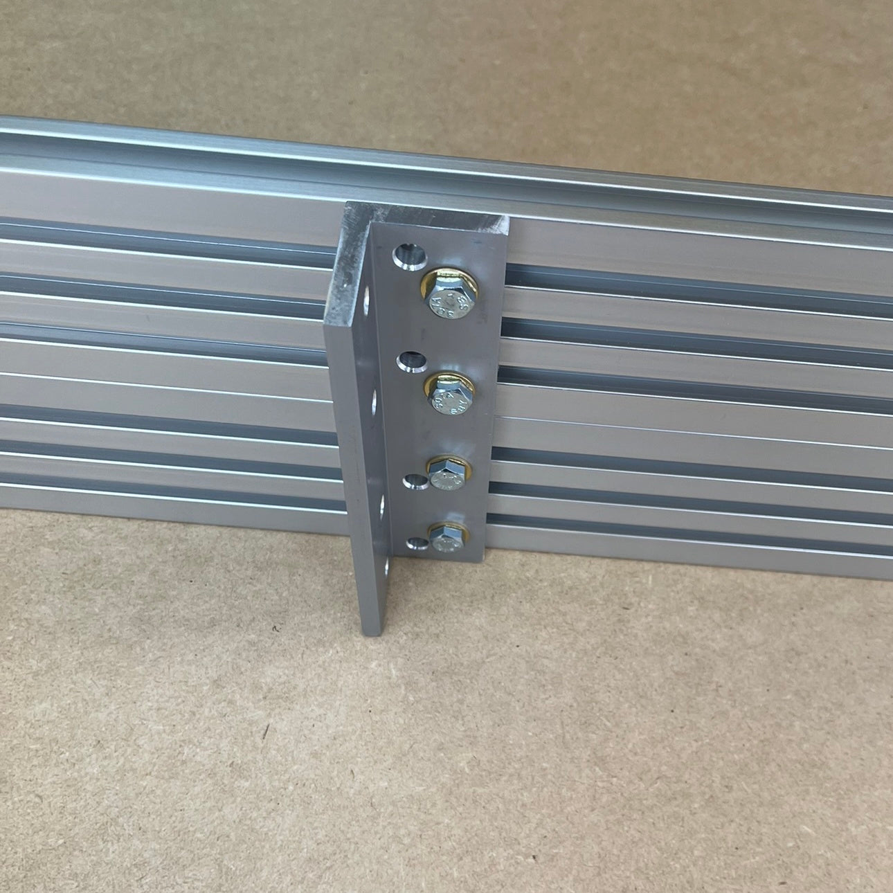 vertical installation of track connector