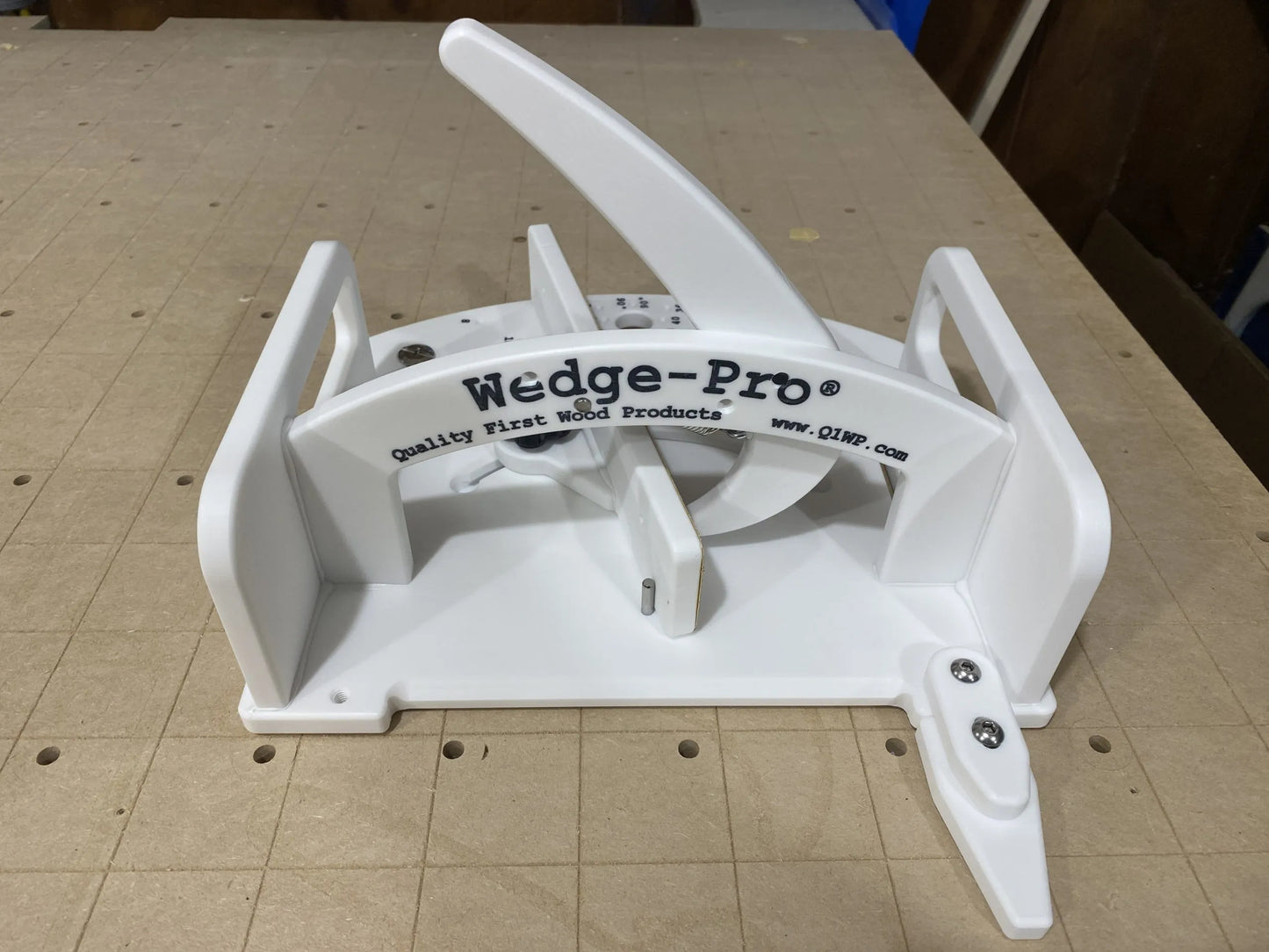 front view of segmented circle jig
