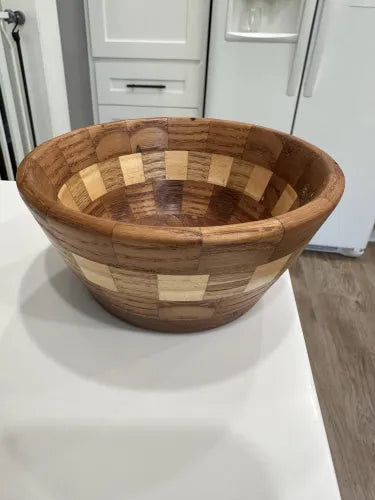 Bowl made with segmented segment sled