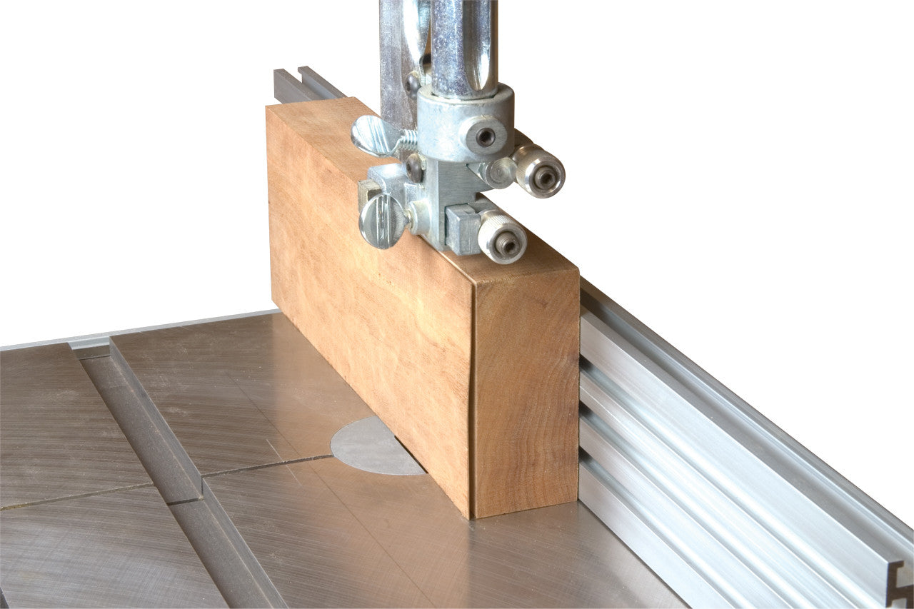 resawing a board on a band saw