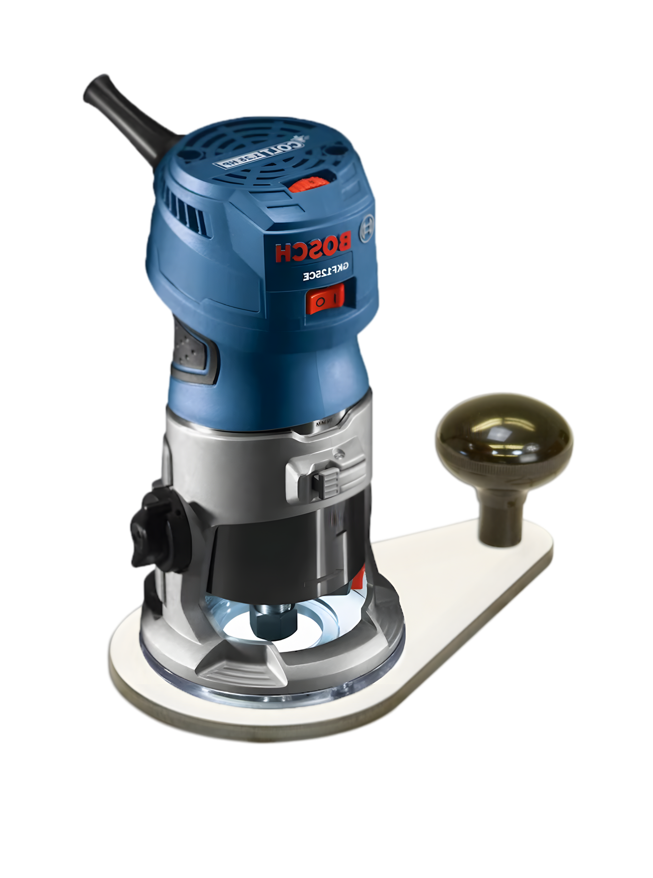 Offset Compact Router Plate, Solid Phenolic w/ Handle – Woodhaven