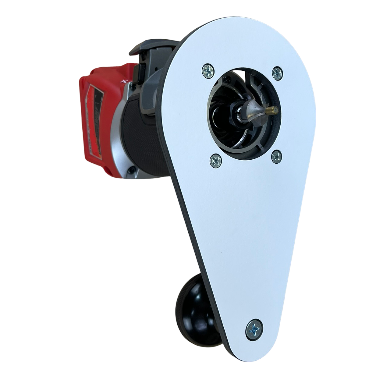 Offset Compact Router Plate, Solid Phenolic w/ Handle – Woodhaven