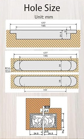 Amazon Invisible Concealed Hinge Templates