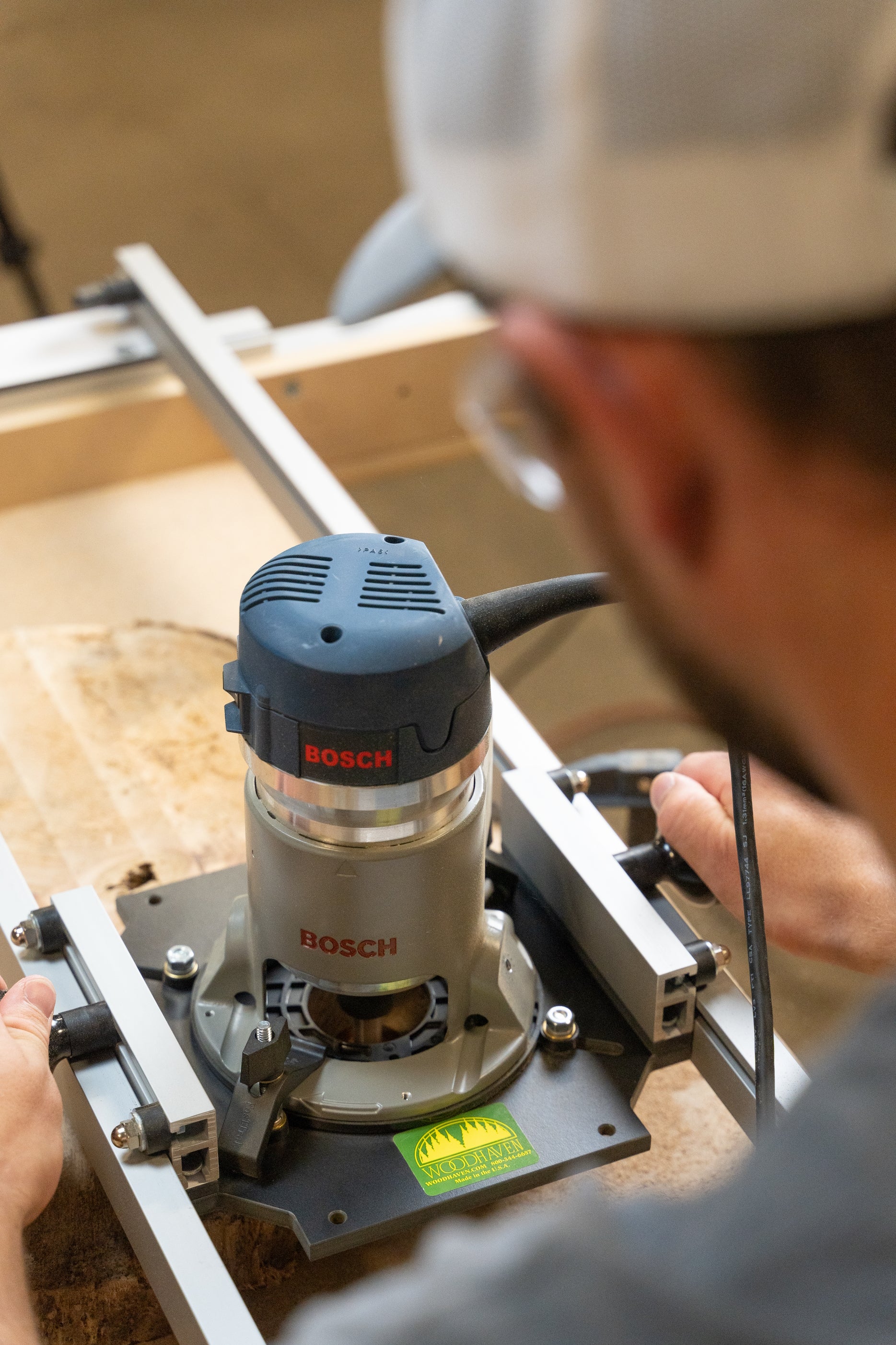 Double Track Router Planing Sled | Woodhaven