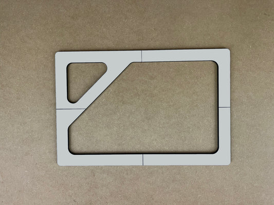 Rectangle Cutting Board with Triangle Corner Pocket Template