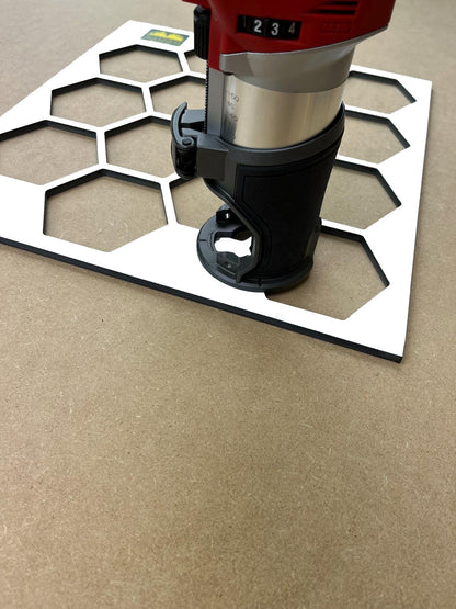 Honeycomb Hexagon Router Inlay Template photo 3