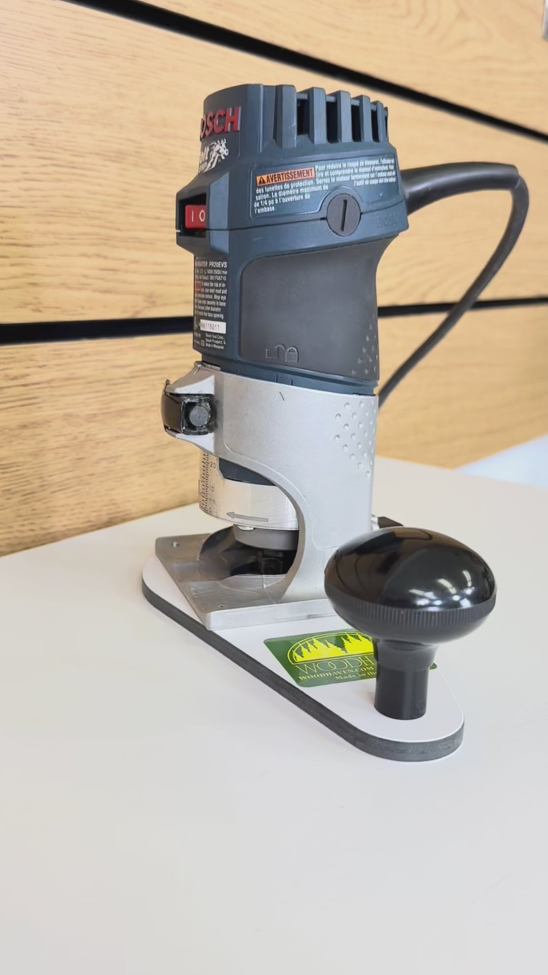 パウパット Compact Router Bit Hole Base Plate Large 2