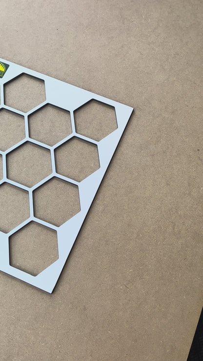 Honeycomb Hexagon Router Inlay Template - Phenolic Woodworking Template